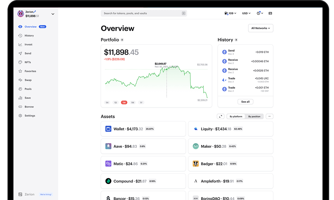 Manage your portfolio with ease